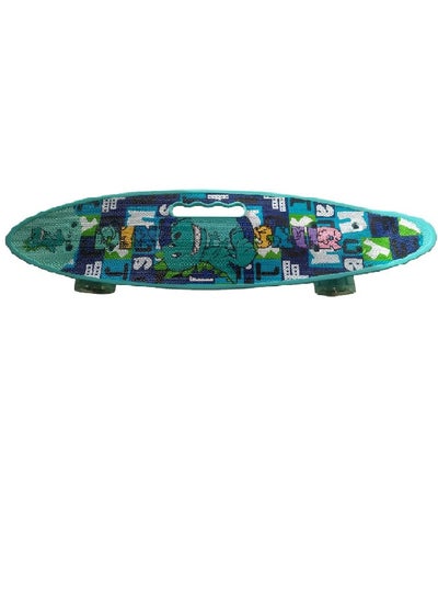 اشتري Complete Skateboard with Carry Handles and Colorful LED Light Up Wheels for Kids Girls Boys Teens Beginners في مصر