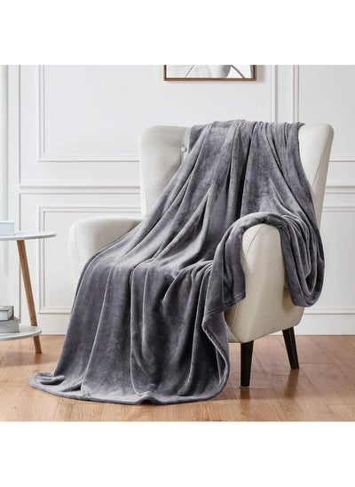 اشتري Flannel Blankets,Fleece Blanket, 280gsm Super Soft Bed Blanket Plush Cozy Lightweight Flannel Blankets for Bed, Sofa, Couch, Travel, Camping في السعودية