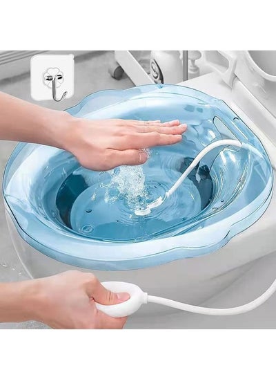 Buy Sitz Baths for toilet Seat,Sitz Bath for Postpartum Care Sitz Bath for Hemorrhoids with Flusher Pregnant Women Yoni Steam Seat,Soaking Basin Ues for Inflammation Treatment,Fits Universal Toilet in Saudi Arabia