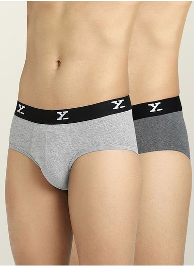 Buy Pack of 2 - Logo Waistband Modal Briefs in Saudi Arabia