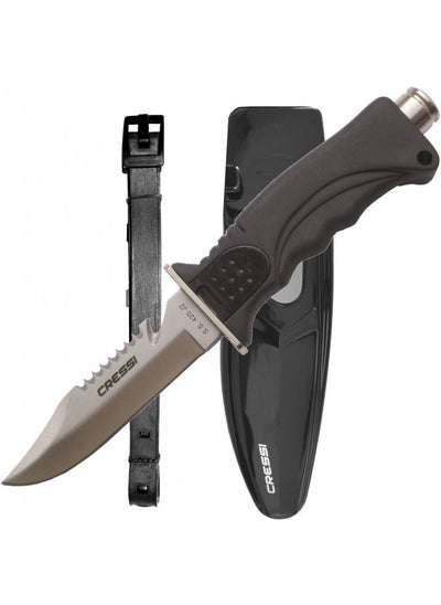 اشتري Cressi Skorpion Knife, Point Tip Grey في الامارات