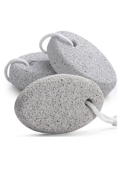 Buy Pumice Stone - Callus Remover and Foot Stone Scrubber - Exfoliating Foot Stone Pumice Rock for Hard, Dry and Dead Skin on Heels, Body, Feet - White in UAE
