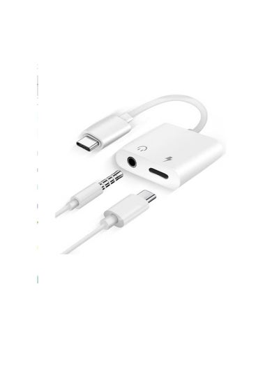 Buy USB C to 3.5mm Headphone and Charger Adapter,Usb C Headphones Adapter Aux to Usb C Compatible with MacBook Pro, Ipad Pro, Huawei Mate ,Samsung OnePlus Pixel in Egypt