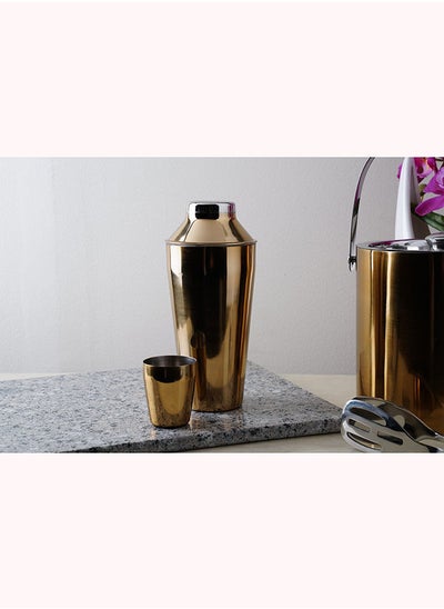 اشتري Vino Cocktail Shaker |Gold | Pvd Coated | 750ml في الامارات