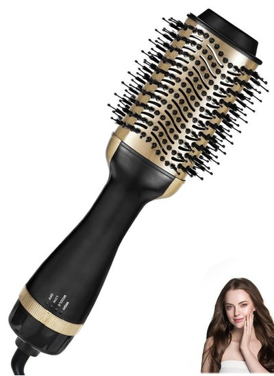 Buy Oasisgalore Hot Air Brush Dryer and Styler Negative Ionic 4 in 1 Hair Dryer Volumizer for All Hair for Women Men for Home Travel Gift in UAE