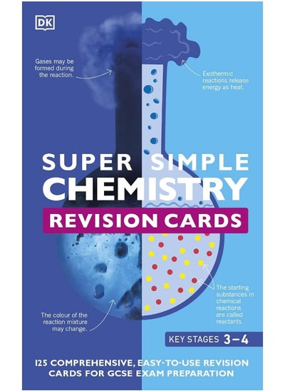 Buy Super Simple Chemistry Revision Cards Key Stages 3 and 4: 125 Comprehensive, Easy-to-Use Revision Cards for GCSE Exam Preparation in UAE