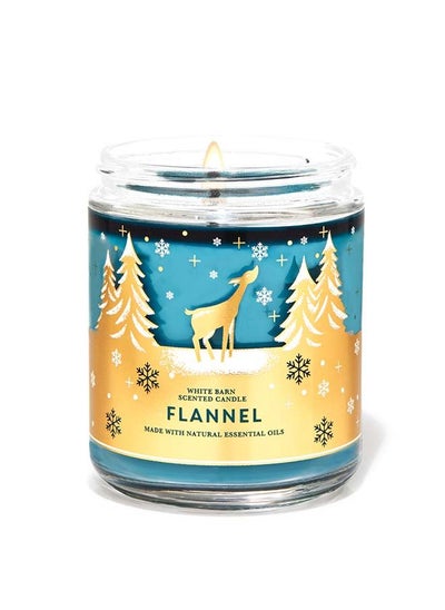 اشتري Flannel Single Wick Candle في الامارات