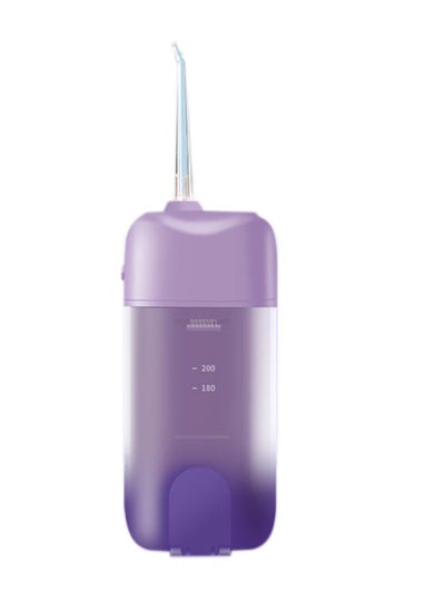 اشتري Cordless Water Flosser Portable Rechargeable Oral Irrigator with Collapsible Design for Travel. Features 3 Modes and 4 Jets for Customized Teeth Cleaning في الامارات