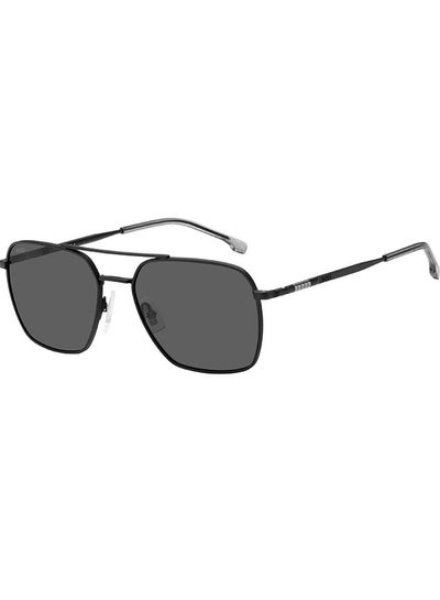 Buy Men's UV Protection Square Sunglasses - Boss 1414/S Mtt Black 57 - Lens Size 57 Mm in Saudi Arabia