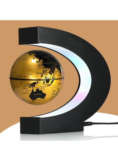 اشتري LED Magnetic Floating Levitation Globe World Map Antigravity Electronic Lamp Ball Light Home Decoration Birthday Gifts في السعودية