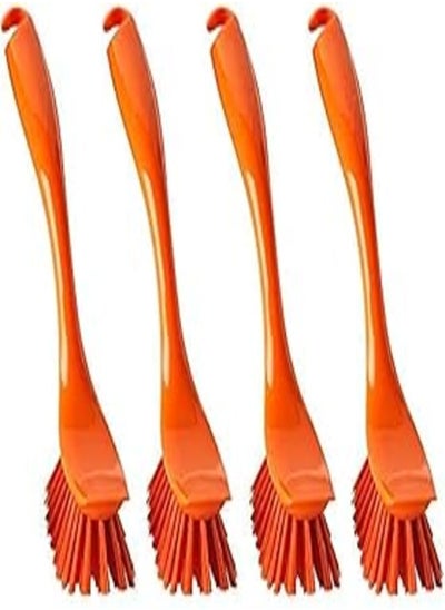 اشتري IKEA ANTAGEN Orange Dish Brush with Sc Edge - Set of 4 في مصر