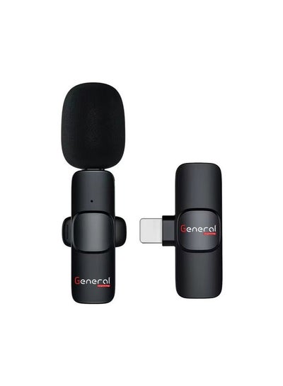 Buy General K10 Microphone for Smartphone, Wireless Mini Microphone Plug & Play USB C Lavalier Microphone Wireless in Egypt