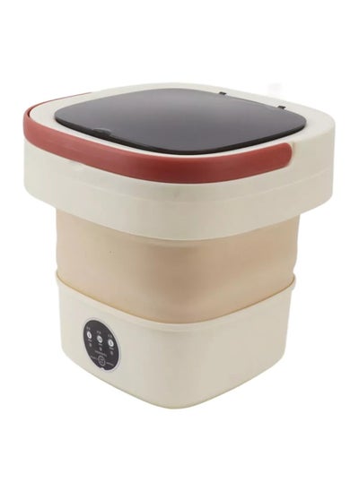 Buy Portable Foldable Washing Machine 8L Beige in UAE