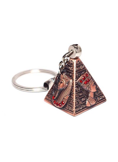 Buy immatgar 3D Pyramids pharaonic keychain Egyptian souvenirs gifts from egypt Authentic Collectible Pharaoh (Burnt Red) in Egypt