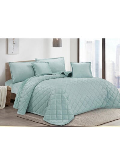 Buy Fur And Velvet Winter Comforter Set Durable And Soft Fabric, 6 Pieces King Size in Saudi Arabia