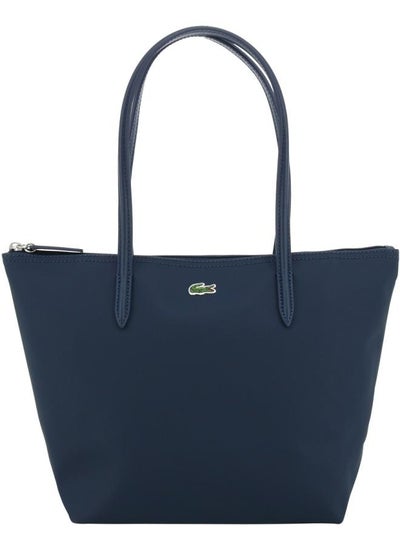 Buy Lacoste Women's L12.12 Concept Fashion Versatile Large Capacity Zipper Handbag Tote Bag Shoulder Bag Medium Dark Blue in UAE