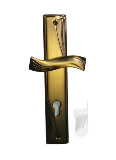 اشتري Metal handle for interior apartment door, matte bronze color - metal - 350 grams في مصر