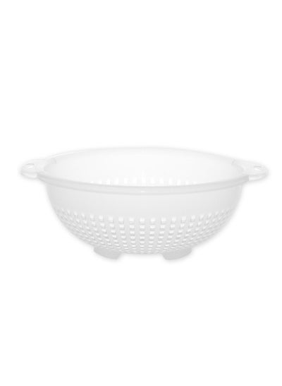 Buy "GAB Plastic, Colander, White, Kitchen Drain Colander, Food Strainer Kitchen and Cooking Accessory,  Cleaning, Washing and Draining Fruits and Vegetables, Made from BPA-free Plastic" in UAE