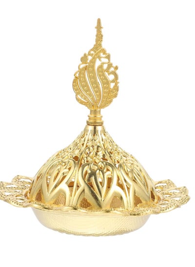 Buy Gilded Metal Incense Burner with Distinctive Ottoman Shapes - One Piece in Egypt