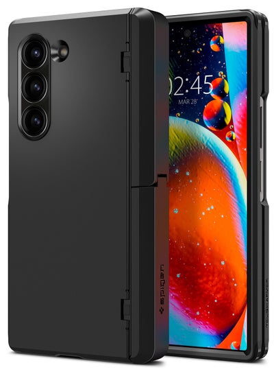 اشتري Tough Armor Pro P for Samsung Galaxy Z Fold 6 Case Cover with S Pen Holder (S-Pen Not Included) - Black في الامارات