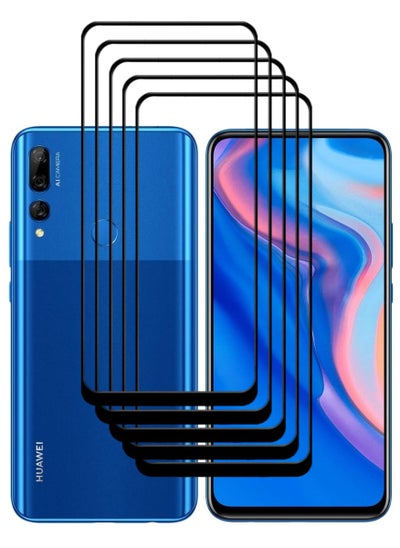 Buy 5 Pieces Antistatic ESD Dustproof Premium Quality High Definition Tempered Glass Screen Protector Designed For Huawei Y9 Prime (2019) in UAE