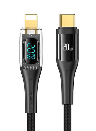 اشتري iPhone Cable 2M USB C to Lightning Fast Charging Wire Braided Cord 20W Fast PD Charge for iPhone 14/14 Plus/ 14 Pro/14 Pro Max/iPhone 13/12/11/XS/Pro Max /Pro/Mini/SE/ ipad 9 Black في الامارات