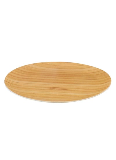 Buy Eco-Friendly Reusable Light Weight Bamboo Fiber Plate 20cm in UAE