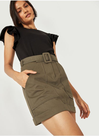 Buy Pocket Detail Skirt in Saudi Arabia