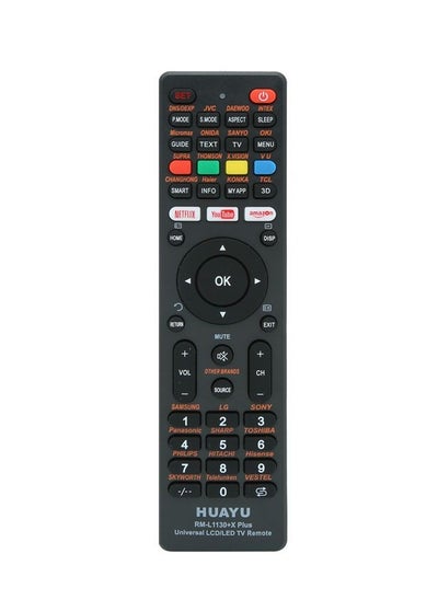 HUAYU RM-L1130+X Plus Black Remote Control For Universal Tv Different ...