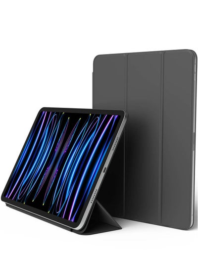 اشتري Magnetic Folio for iPad Pro 11 inch 4th Generation (2022) 3rd Gen (2021) 2nd Gen (2020) case cover - Dark Grey with Auto Sleep and Wake function في الامارات