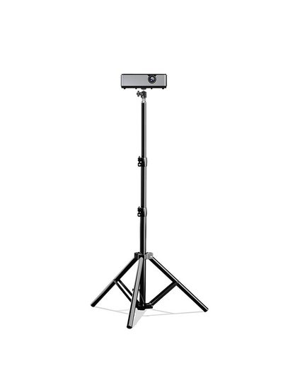 Buy Folding Telescopic Floor Projector Stand Tripod with Metal Gimbal 58-170cm in UAE