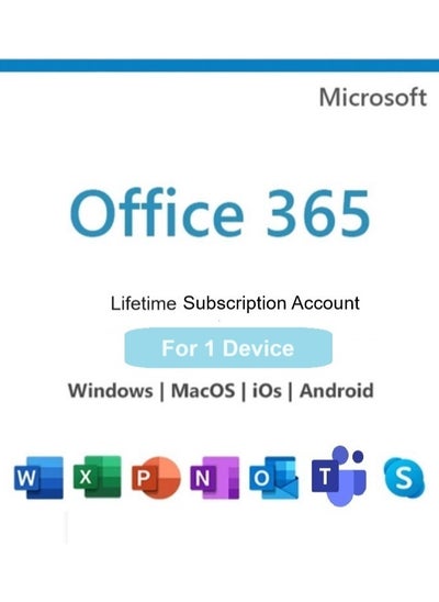 اشتري Office 365 Lifetime 1 Device Account access For Mac | Windows | Mobile With 1 Tb storage في الامارات