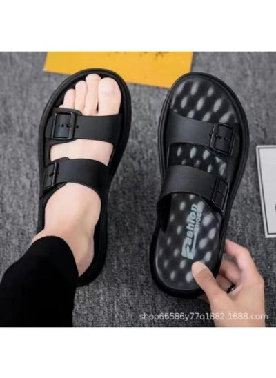 اشتري Summer Large Size Men's Slippers New Sandals Men's Outwear Fashion Internet Popular Popular Sandals For Men في السعودية