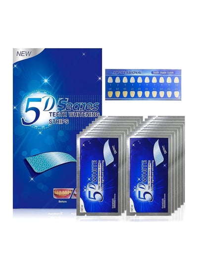 Buy 14-Pieces 5D Teeth Whitening Strips in Egypt