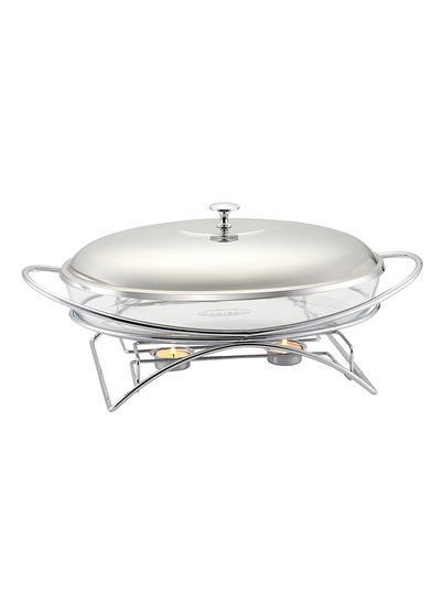 اشتري Cuisine Art Alore Stainless Steel Oval Food Warmer - 3.0-Liter Capacity - Elegant and Efficient Food Warming Solution في الامارات