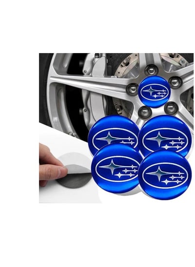 Buy Car tire cover for Subaru, four pieces, blue in Egypt