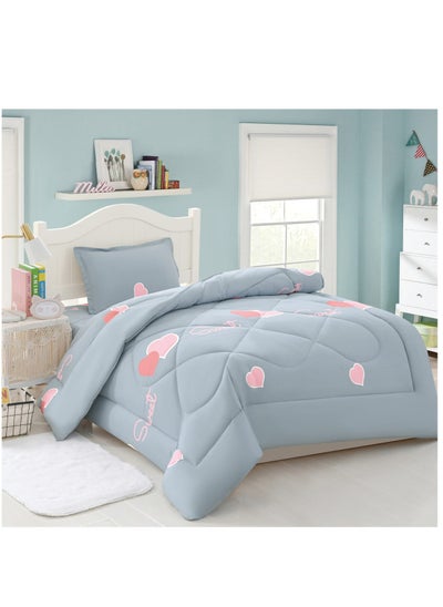 اشتري Soft and Fluffy Medium Fill 3 Piece Crib Bedding Set Reversible Bedspread Comforter Set One Size for Boys Girls في السعودية