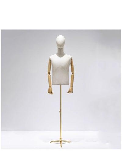 اشتري Male Mannequin Torso Dress Form Mannequin Body T Shirt Display Hollow Back Mannequin Torso for Counter, Craft Shows, Photos or Design في الامارات