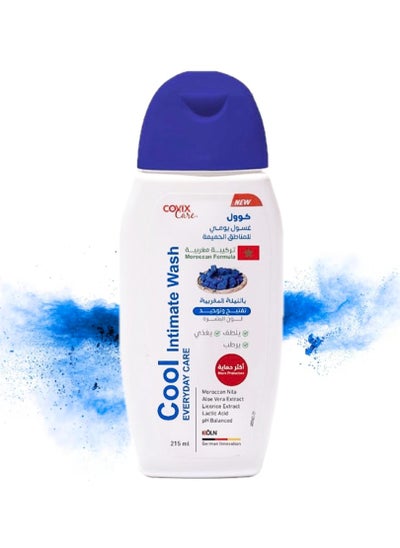 Buy Cool Daily Feminine Intimate Wash With Morocan Nila, Whitening Feminine Wash for Sensitive Areas From Covix Care 215ml in Saudi Arabia