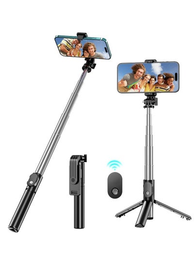 Buy Tripod Selfie Stick - Black in UAE