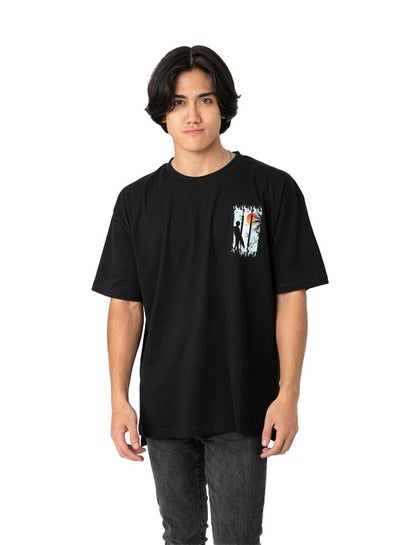 Buy Black T-Shirt With Print in Egypt