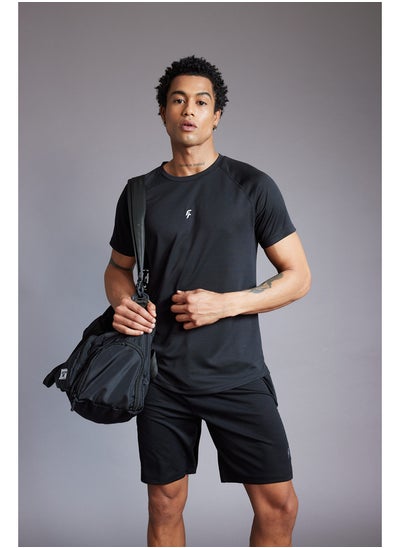 Buy Man Slim Fit Crew Neck Short Sleeve Knitted T-Shirt in Egypt