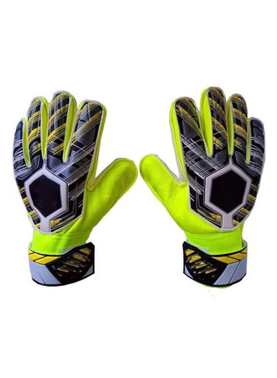 اشتري Strong Adhesive Football Goalkeeper Gloves Non Slip Breathable Without Finger Protectors في الامارات