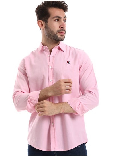 Buy Regular Fit Long Sleeve Linen Men's Shirt in Egypt