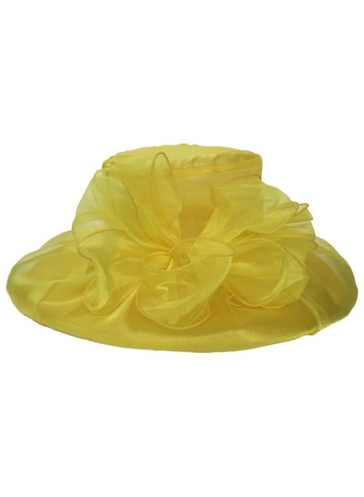 Buy New Organza Large Brim Sunvisor Hat Foldable UV Resistant Beach Hat in UAE