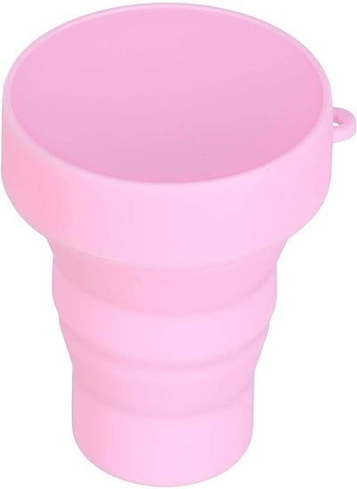 Buy Agfa Foldable Silicone Cup with Lid, 8×8 cm - Pink in Egypt