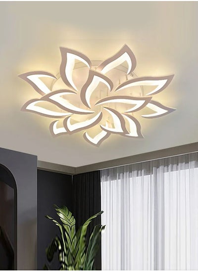 Buy Dimmable Ceiling Light Modern LED Ceiling Lighting Fixtures Flush Mount Acrylic Ceiling Lamp with Remote Smart 140W Room Childrens Room Bedroom 3000-6500K in Saudi Arabia