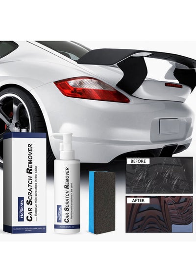 Buy Car Scratch Remover, Car Quick Repair Nano Liquid, Fast Flawless Repair Scratch Liquid, Nano Ceramic Crystal Coating Car Fine Scratch Removal Liquid (100ml + Sponge ) in Saudi Arabia