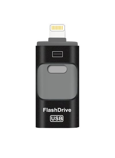 Buy 32GB USB Flash Drive, Shock Proof Durable External USB Flash Drive, Safe And Stable USB Memory Stick, Convenient And Fast I-flash Drive for iphone, (32GB Black Color) in Saudi Arabia