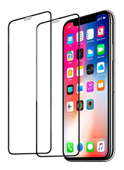 Buy iPhone 11 2Pack Screen Protector Anti-Scratch 9H Tempered Glass Clear HD Edge to Edge Full Coverage 9H Case Friendly Film 6.1 inch in UAE